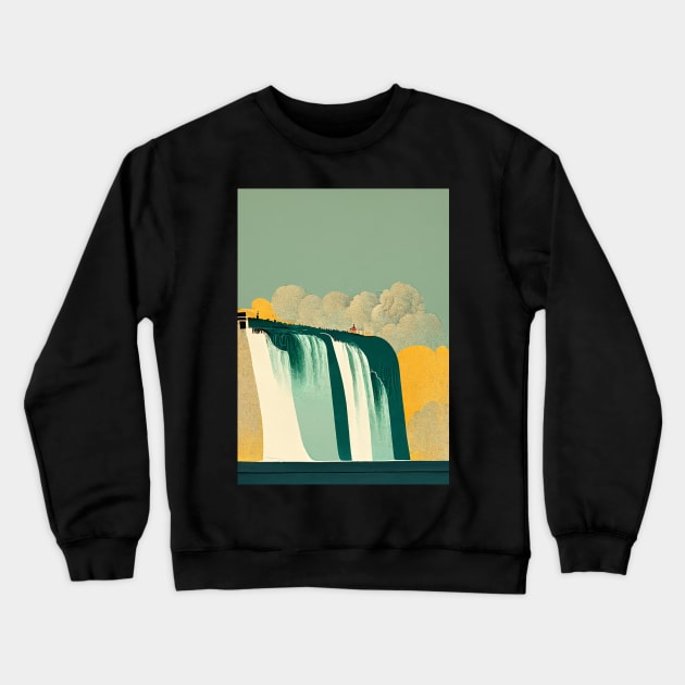 Niagara Falls Crewneck Sweatshirt by deificusArt